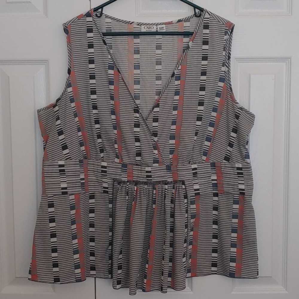 Cato peplum top